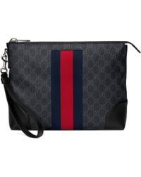 Gucci Herrentasche aus GG Supreme - Schwarz