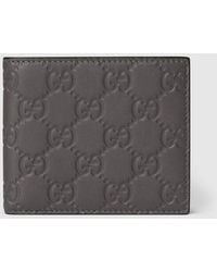 Gucci - Cartera Gg Emblem Con Dos Pliegues - Lyst