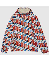 Gucci - Pixel Print Nylon Jacket - Lyst