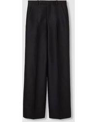 Gucci - Pantalon En Gabardine De Laine Et Soie Avec Broderie, Taille - Lyst
