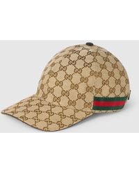 Gucci - Baseballkappe Aus Gg Canvas Mit Web, Größe - Lyst
