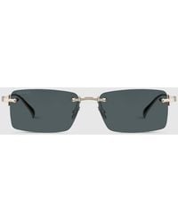 Gucci - Rectangular Frame Sunglasses - Lyst
