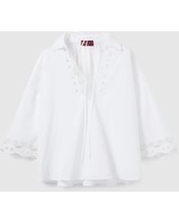 Gucci - エンブロイダリー付き コットンポプリン シャツ, ホワイト, ウェア - Lyst