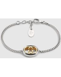 Gucci - Bracciale A Catena Interlocking - Lyst