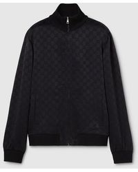 Gucci - Gg Jacquard Zip Jacket - Lyst
