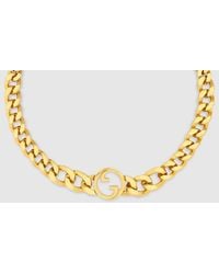 Gucci - Blondie Interlocking-G-Toned Metal Necklace - Lyst