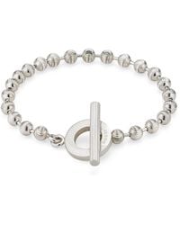 Gucci Silver Boule Chain Bracelet - Metallic