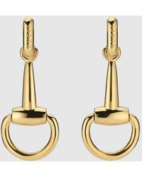 Gucci - Horsebit Earrings, -Toned Metal - Lyst