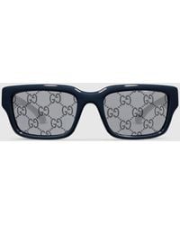 Gucci - Rectangular-Frame Sunglasses - Lyst