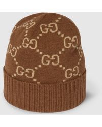 Gucci - Gorro De Jacquard De Cashmere Con Gg, Talla - Lyst
