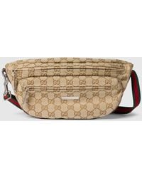 Gucci - Tag Small Crossbody Bag, Gg Canvas - Lyst