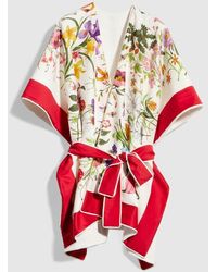 Gucci - Printed Cotton Terrycloth Cape Dress - Lyst