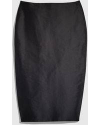 Gucci - Fine Silk Faille Midi Skirt, Size 50 It, Ready-To-Wear - Lyst