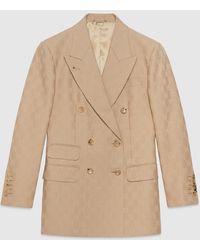 Gucci - Gg Wool Jacquard Jacket - Lyst