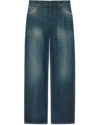 gucci eco washed organic denim pant