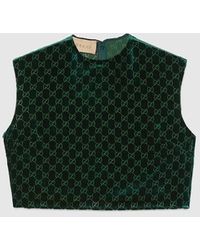 Gucci - Top In Velluto GG - Lyst