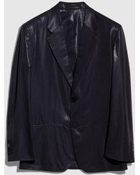 Gucci - Pinstripe Chintzed Wool Blend Jacket, Size 50 It, Ready-To-Wear - Lyst