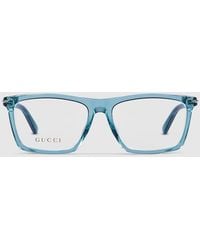 Gucci - Montura Óptica Rectangular - Lyst
