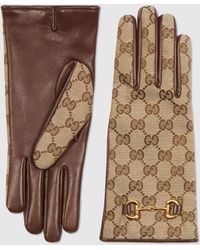 GUCCI Embroidered Tulle Sheer Gloves S Black Gold 580973