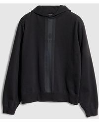Gucci - Cotton Hooded Sweatshirt With Muted Web - Lyst
