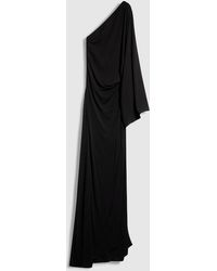 Gucci - Viscose Jersey Asymmetrical Long Dress - Lyst