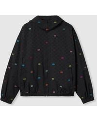 Gucci - Ggコットン リップストップ ジップジャケット, ブラック, ウェア - Lyst