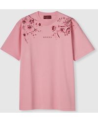 Gucci - Soft Cotton Jersey T-Shirt With Print, Ready-To-Wear - Lyst