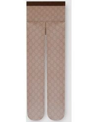 Gucci - Strumpfhose Aus Stretch-Nylon Mit Print, Größe - Lyst