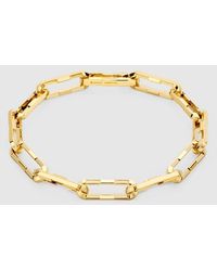 Gucci - Link To Love〕ワイド チェーン ブレスレット, ゴールド, イエローゴールド - Lyst