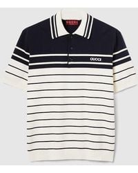 Gucci - Polo En Coton Avec Broderie, Taille - Lyst