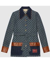 Gucci - Washed Organic Denim Jacket - Lyst