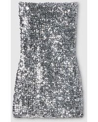 Gucci - Sleeveless Dress With Sequins - Lyst