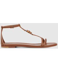 Gucci - Sandalia Con Detalle De Bambú Para Mujer, Talla - Lyst