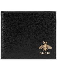 Gucci - Animalier Leather Coin Wallet - Lyst