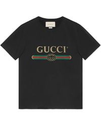 Gucci T-shirt Met Zebraprint - Zwart