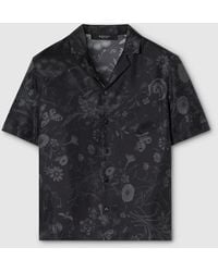 Gucci - Printed Silk Twill Bowling Shirt - Lyst