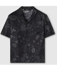 Gucci - Printed Silk Twill Bowling Shirt - Lyst