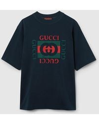 Gucci - Cotton Jersey T-Shirt With Print - Lyst