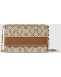 Gucci - Gg Emblem Wallet On Chain - Lyst