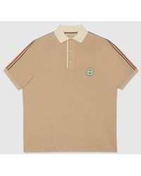 Gucci - Logo-embroidered Short-sleeve Stretch-cotton Piqué Polo Shirt X - Lyst