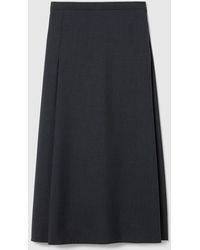 Gucci - Wool Skirt With Embroidery - Lyst
