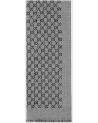 Gucci - Gg Wool Scarf - Lyst
