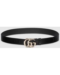 Gucci - Gg Marmont Thin Belt, Size 100 - Lyst