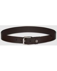 Gucci - Belt With Interlocking G Detail, Size 100 - Lyst