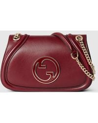 Gucci - 〔グッチ ブロンディ〕ミディアム ショルダーバッグ, レッド, レザー - Lyst