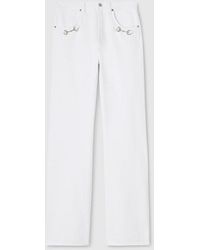 Gucci - Cotton Denim Pants With Horsebit Detail - Lyst