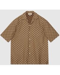 Gucci - GG Linen Blend Shirt - Lyst