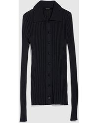 Gucci - Fine Rib Viscose Cardigan - Lyst