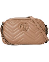 Gucci - Bolso de hombro GG Marmont de piel matelassé - Lyst