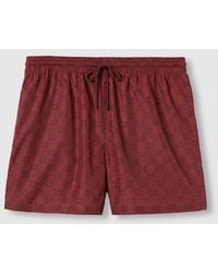 Gucci - Gg Print Nylon Swim Short, Ready-To-Wear - Lyst